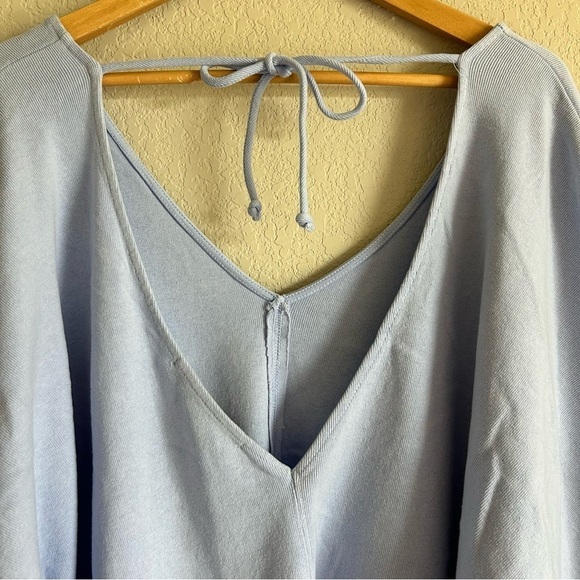 Free People Mateo Top Blue Knit Size M - Picture 8 of 12